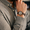 THE JUNE PETITE WATCH - ANTIQUE GOLD / GREY - 34 MM