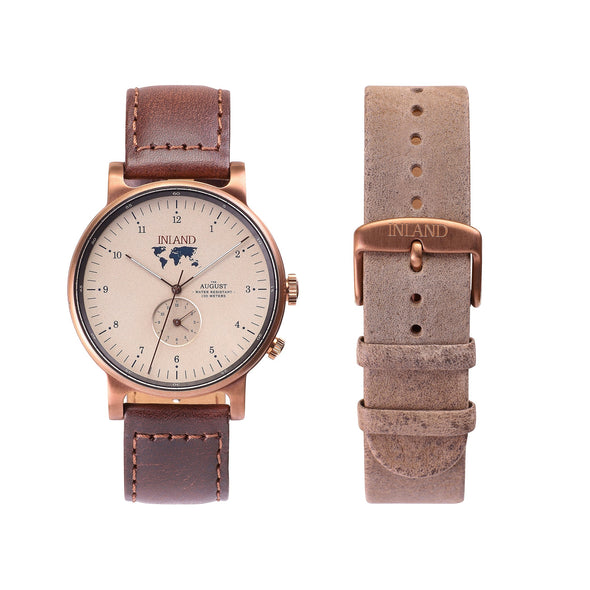 THE AUGUST WATCH - COPPER / SAND - 41 MM