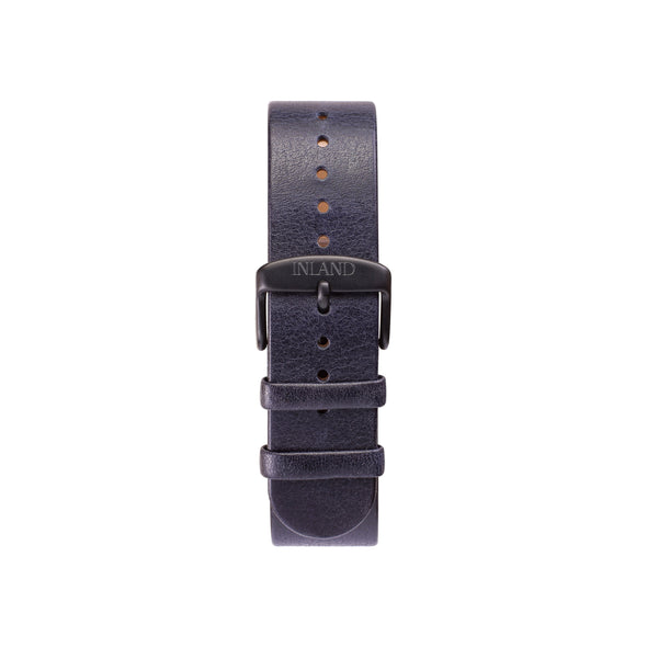 shipping worldwide BELT 20 MM - NAVY COLOUR QUALITY LEATHER - maison-inland - best watch site elegant business traveler online.
