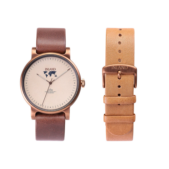 THE JUNE WATCH - COPPER / SAND - 41 MM