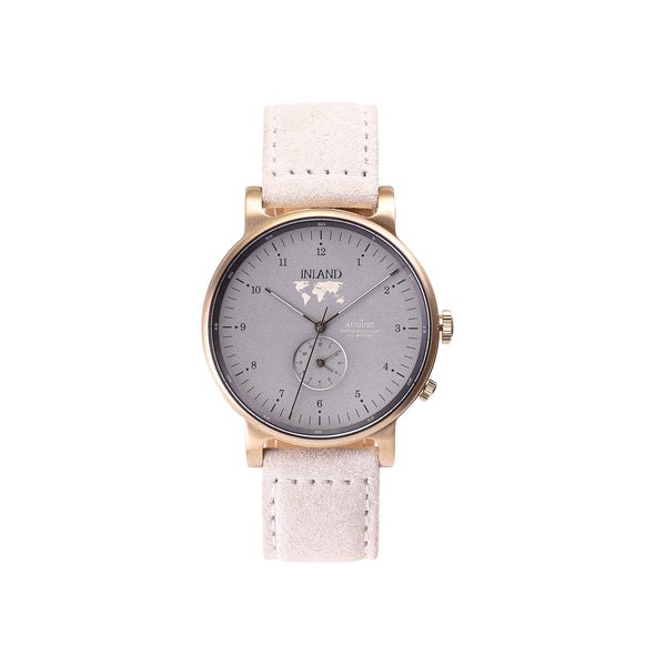 THE AUGUST WATCH - ANTIQUE GOLD / GREY - 41 MM