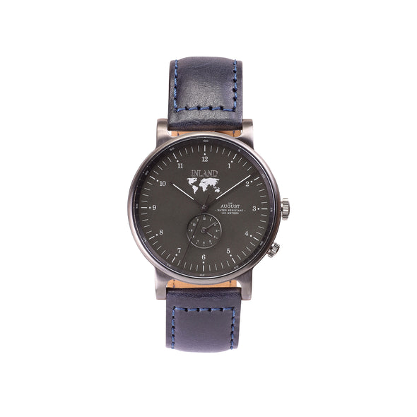 THE AUGUST WATCH - CHARCOAL / OLIVE GREY - 41 MM
