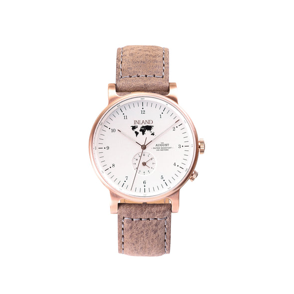 THE AUGUST WATCH - ROSE GOLD / WHITE - 41 MM