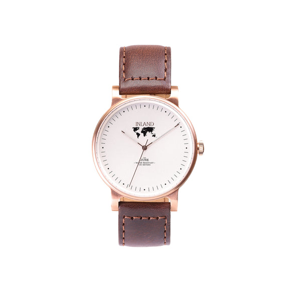 THE JUNE WATCH - ROSE GOLD / WHITE - 41 MM