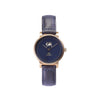 THE JUNE PETITE WATCH - ANTIQUE GOLD / NAVY - 34 MM