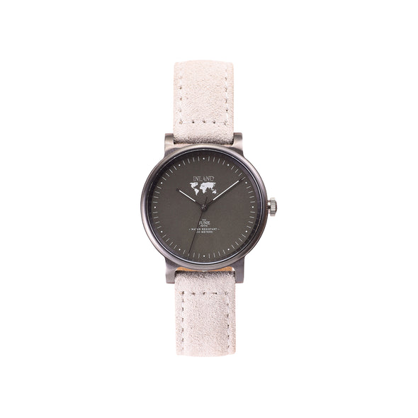 THE JUNE PETITE WATCH - CHARCOAL / OLIVE GREY - 34 MM