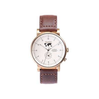 Buy elegant watches online shipping worldwide / Watch THE AUGUST - ANTIQUE GOLD / CREAM - maison-inland - top quality watches store online