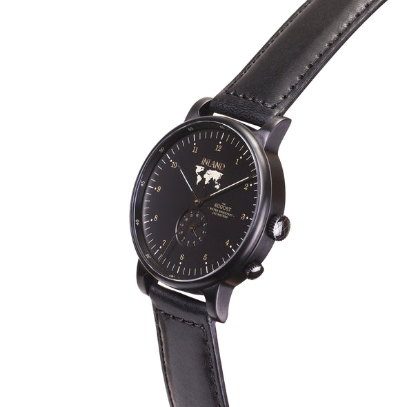 Buy resistant design watches online shipping worldwide / Watch THE AUGUST - BLACK / BLACK - maison-inland - - maison-inland / goes with all - best designed watch shop online quality durable wristwatches / made in Canada