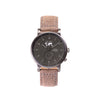 Buy retro design watches online shipping worldwide / Watch THE AUGUST - CHARCOAL / OLIVE GREY - maison-inland / goes with all - best designed watch shop online quality classical elegant durable wristwatches / made in Canada