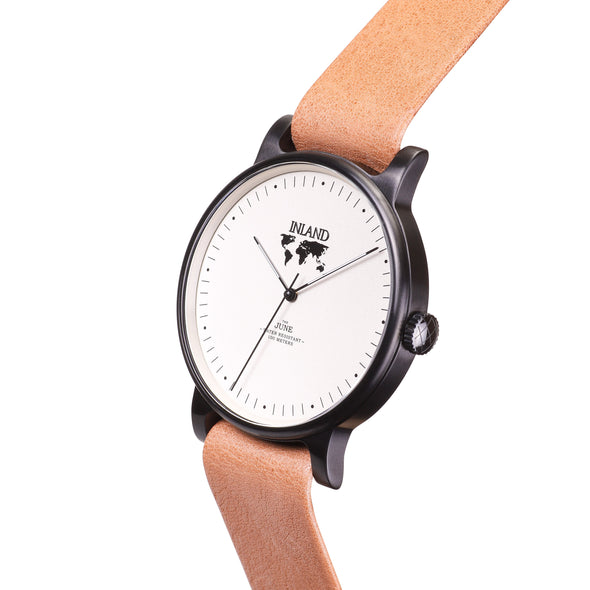 Buy great design women watches online shipping worldwide / Watch THE JUNE - BLACK / CREAM - maison-inland / goes with all - best designed watch shop online quality classical elegant stylish resistant wristwatches / top quality watches North American tasteful design