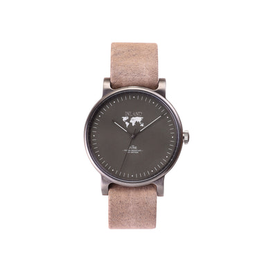 Buy luxurious woman's design watches online shipping worldwide / Watch THE JUNE - CHARCOAL / OLIVE GREY - maison-inland /  goes with all - best designed watch shop online quality classical elegant stylish resistant wristwatches / gorgeous top quality design made in North America