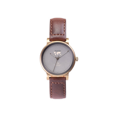 Buy exclusive and elegant women watches online shipping worldwide / Watch THE JUNE PETITE - LUXURY ANTIQUE GOLD / GREY - maison-inland /  goes with all - best designed watch shop online quality classical elegant stylish resistant wristwatches / gorgeous top quality Canadian design